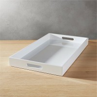 custom size  large  white acrylic serving tray