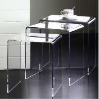 High quality wholesale custom U shape clear acrylic table