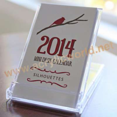 Clear acrylic calendar holder/calendar holder China supliers/sign holder