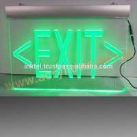 Popular Blue Light Custom Led Acrylic Sign With Base Manufacturer