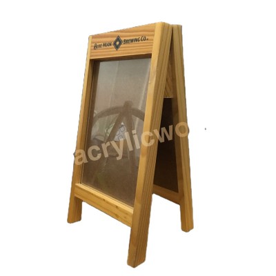 wood A frame sign/wooden A frame /A chalkboard