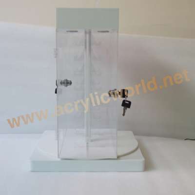 Professional manufacture factory acrylic knife display stands with rotating base