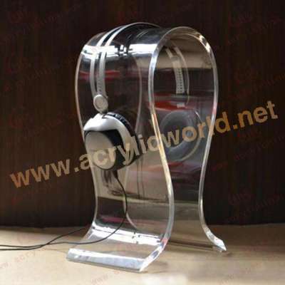 Customized Acrylic Earphone Display Stand Headphone Holder