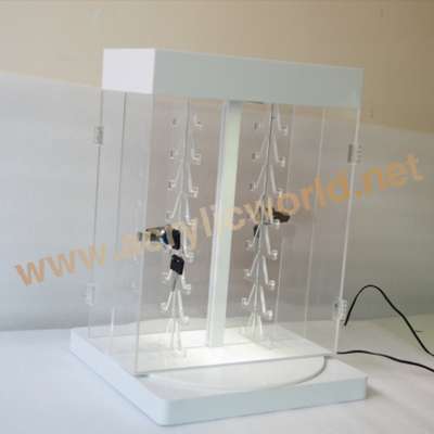 led acrylic knife display stands/acrylic knife holders/knife box with lights