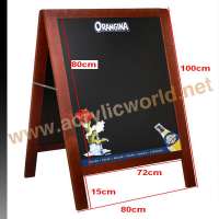 Wooden frame Customized size A frame Chalkboard/black chalkboard