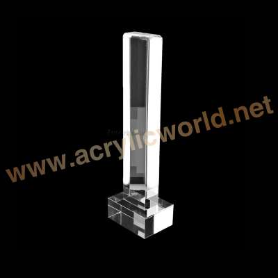 pmma plexiglass acrylic headset earphone speasker counter display shelf acrylic headphone display stand