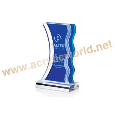 custom acrylic trophy design/acrylic awards /PMMA awards