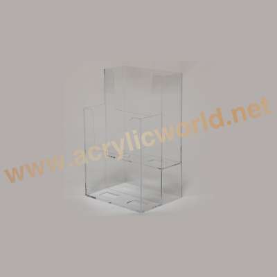 Desktop clear acrylic A5 brochure holder display stand