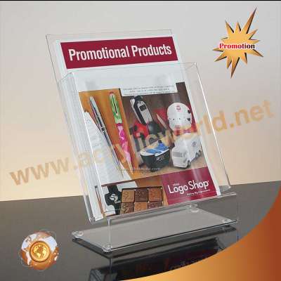 acrylic single tier brochure holder