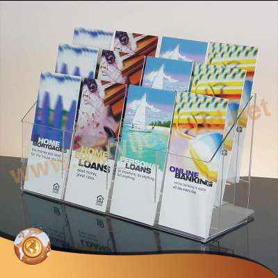 fashionable acrylic multitier brochure holder