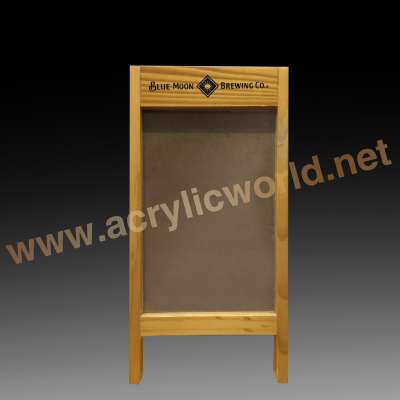 decorative wood frame stand custom shaped chalkboard